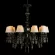 Подвесная люстра Loft IT Grace 10203/10 Black, Черный, Белый, Металл, декоративные элементы крупным планом