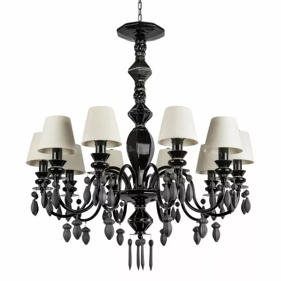 Подвесная люстра Loft IT Grace 10203/10 Black, Арт-деко, Белый