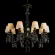 Подвесная люстра Loft IT Grace 10203/10 Black, Арт-деко, Белый, Черный