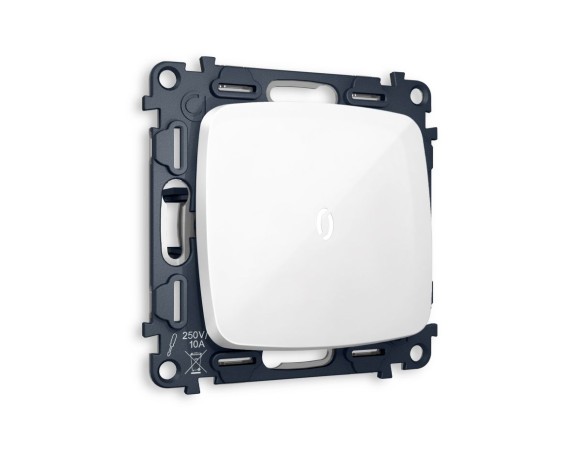 Комплект механизма 1-кл проходного выключателя с подсветкой Ambrella Volt Omega (OP1020, VM105, G25W) MO102035