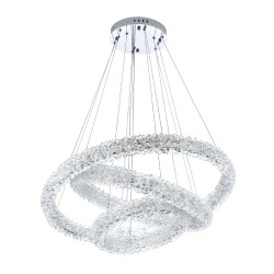 Подвесная светодиодная люстра с пультом управления Modelux MS.5002.800.600.400 CR