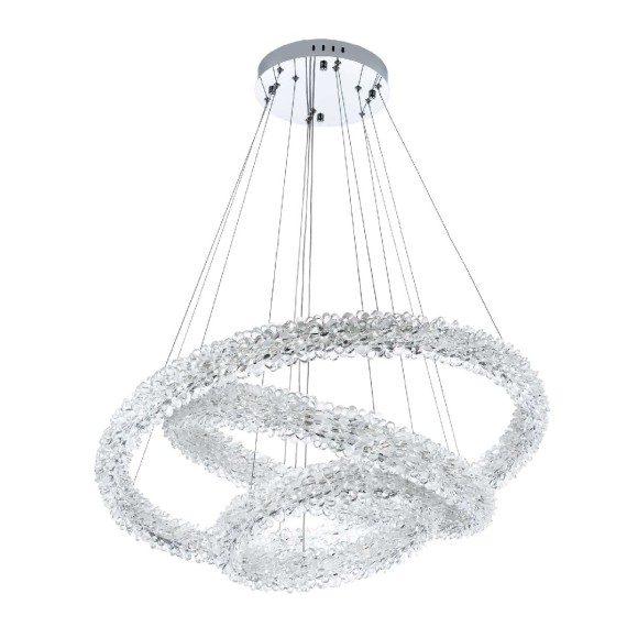 Подвесная светодиодная люстра с пультом управления Modelux MS.5002.800.600.400 CR