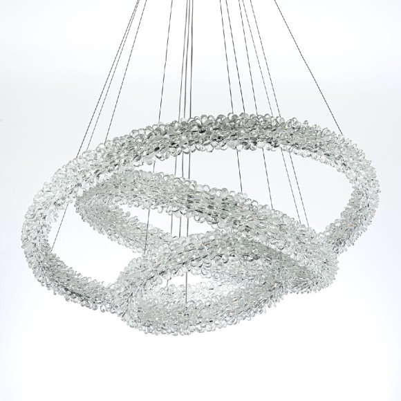 Подвесная светодиодная люстра с пультом управления Modelux MS.5002.800.600.400 CR