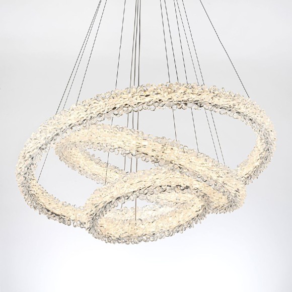 Подвесная светодиодная люстра с пультом управления Modelux MS.5002.800.600.400 CR