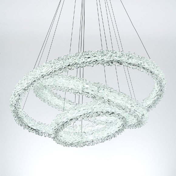 Подвесная светодиодная люстра с пультом управления Modelux MS.5002.800.600.400 CR