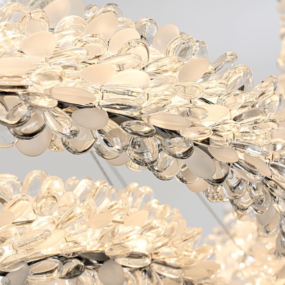 Подвесная светодиодная люстра с пультом управления Modelux MS.5002.800.600.400 CR