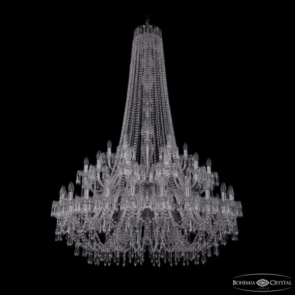 Подвесная люстра Bohemia Ivele Crystal 1403/24+12+6/460/h-177/2d Ni