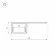 Схема размеров алюминиевый профиль Arlight Arlight ARH-DECORE-S12-LINE-EDGE-3000 ANOD 052994