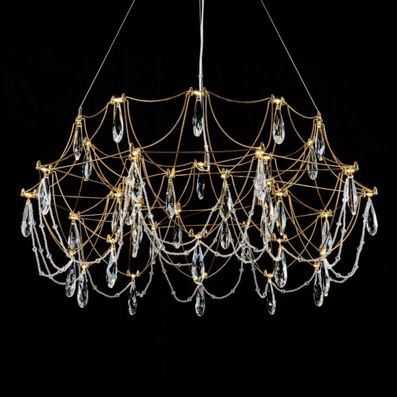 Подвесная светодиодная люстра с пультом управления Modelux ML.5603.800P BS