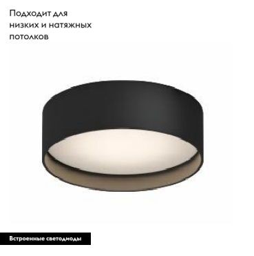 Трековый магнитный светильник Arlight MAG-MICROCOSM-RONDO-R113-12W Day4000 (BK, 100 deg, 24V) 043264