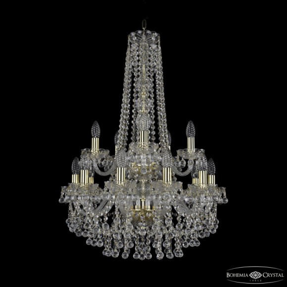 Подвесная люстра Bohemia Ivele Crystal 1409/10+5/195/h-83/2d G
