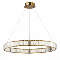 Подвесная светодиодная люстра Delight Collection D8016 D8016P/R/D800 gold/clear