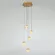 Каскадная люстра DeLight Collection MD22001052-5A gold, Золото, Прозрачный, Теплый белый