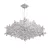 Подвесная люстра Delight Collection P7838-W60 chrome