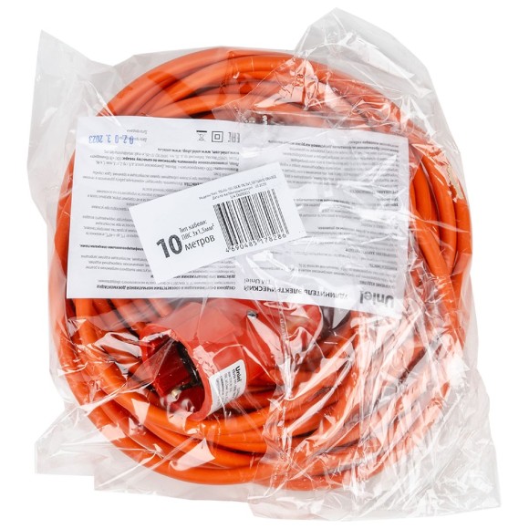 Удлинитель Uniel YXз16-101 /UCK-1N/3x1,50/10M/O ORANGE UL-00010796