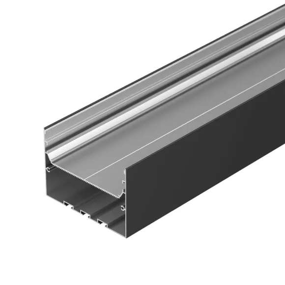 Профиль Arlight POWER-W100H70-2000 BLACK (Алюминий) 056214, вид сбоку