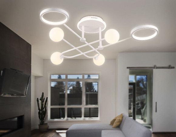 Потолочная светодиодная люстра с пультом управления Ambrella Light LineTech FL66229