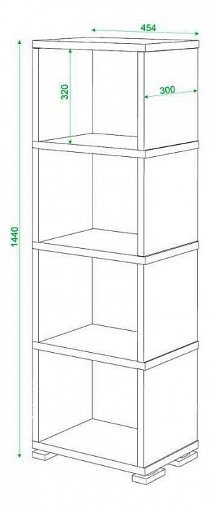 Стеллаж Домино СБ-15/4 MER_SB-15_4_V
