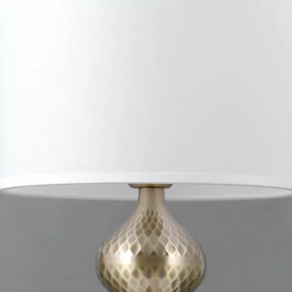 Настольная лампа ILLUMICO IL0768-1TSQ-25AB ELITE, декоративные элементы крупным планом
