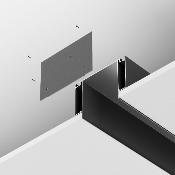 Заглушка декоративная для профиля ALM-11681-PL-B-2M (2 шт.) Maytoni ALM013EC-PL-B