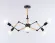Люстра на штанге Ambrella Light Loft TR80488, вид снизу