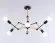 Люстра на штанге Ambrella Light Loft TR80488, Черный, Металл, Скандинавский стиль, вид снизу