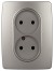 Розетка двухместная Эра 12-2107-16 Б0065644