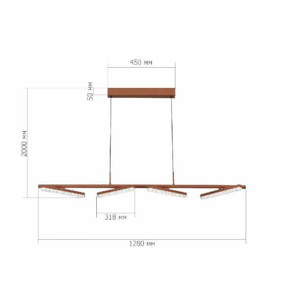 Подвесная люстра ST Luce Euclidics SL1018.603.04