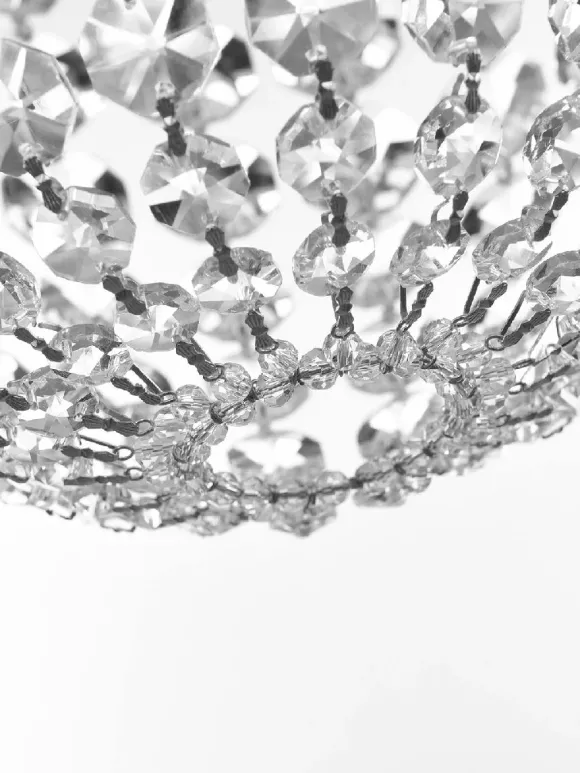 Подвесной светильник Bohemia Ivele Crystal 14771P/22 Ni, Никель, Прозрачный, Металл, крупный план Подвесной светильник Bohemia Ivele Crystal 14771P/22 Ni, Никель, Прозрачный, Металл, крупный план