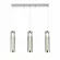 Подвесной светильник Indigo Rilucente 11061/3P Chrome V000148L