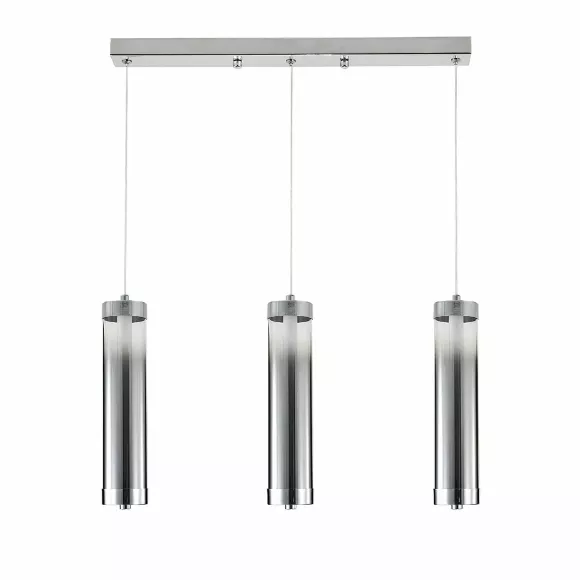 Подвесной светильник Indigo Rilucente 11061/3P Chrome V000148L, Хром, Дымчатый, Нейтральный белый Подвесной светильник Indigo Rilucente 11061/3P Chrome V000148L, Хром, Дымчатый, Нейтральный белый