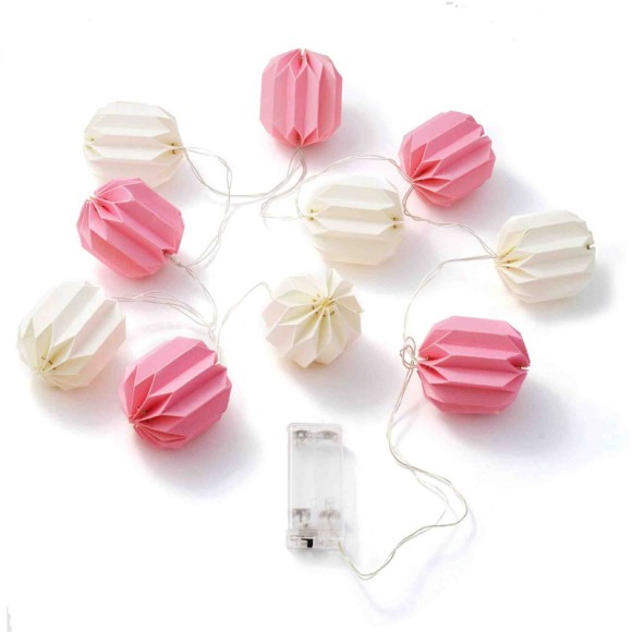 Электрическая бумажная светодиодная гирлянда Apeyron Фонарик 15-20