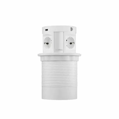 Блок розеток 107J (4 секции, 2 USB и RJ-45) Mebax 00-00001172
