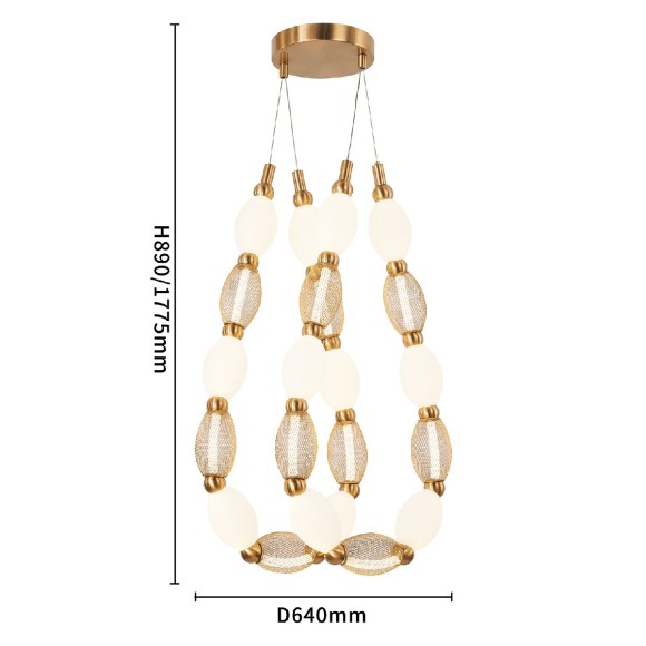 Подвесная светодиодная люстра Favourite Perler 4559-2PC