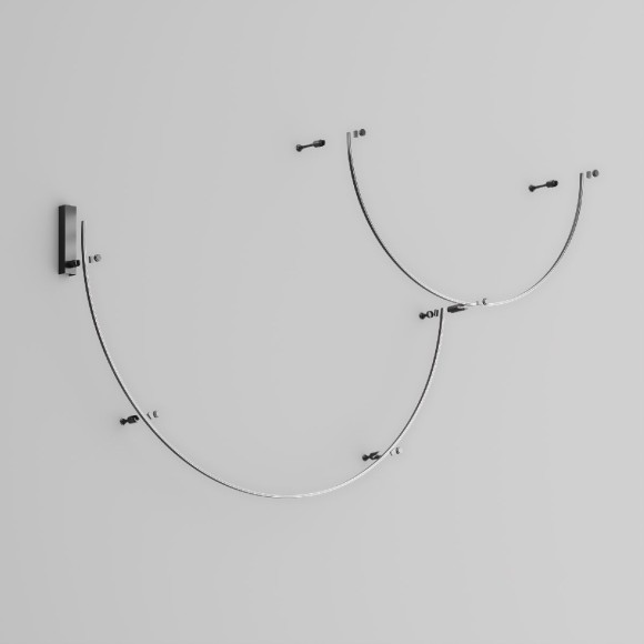 Шинопровод накладной/подвесной Maytoni Flarity TRX154-2SR-D1800-B