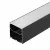 Алюминиевый профиль Arlight LINE-S-7575-3000 BLACK 041857