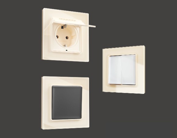 Рамка трехместная Ambrella Volt Platos AF330303