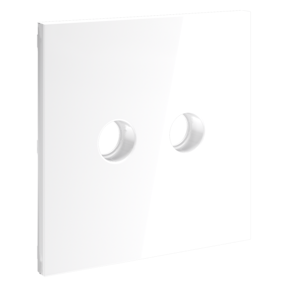 Накладка для розетки телевизионной оконечной TV+SAT Voltum S70 (белый глянцевый) VLS001601