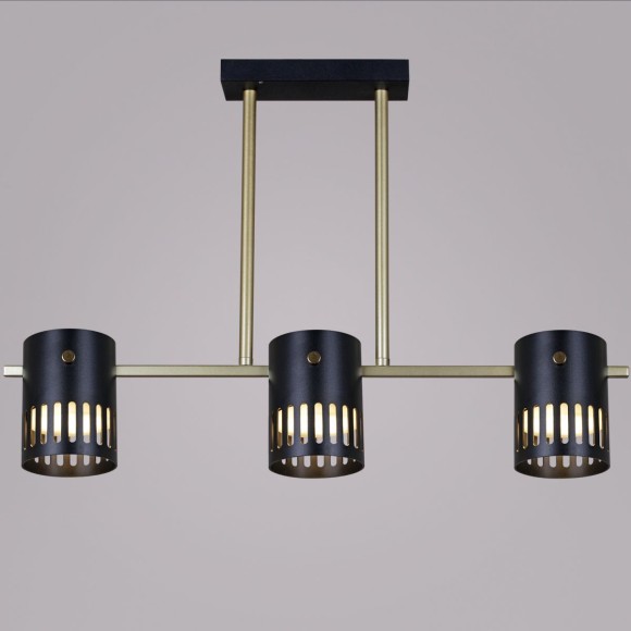 Потолочная люстра Reluce 06675-0.3-03 GD+BK GX53