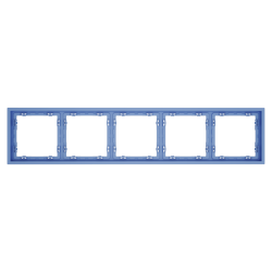 Рамка пластиковая Voltum S70 на 5 постов, (деним) VLS100515
