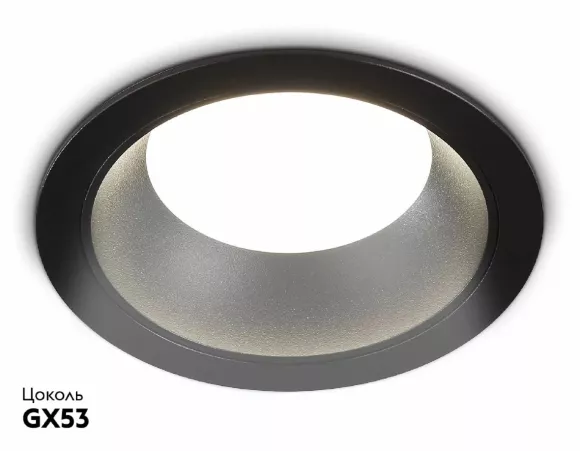 Встраиваемый светильник Ambrella Light GX Standard Tech Techno Spot TN52333, Черный, Металл, Минимализм стиль