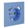 Накладка для розетки с заземлением и защитными шторками, с USB A+A Voltum S70 (деним) VLS000915