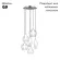 Подвесная люстра Lightstar Pentola 803061, Хром, Прозрачный, Металл