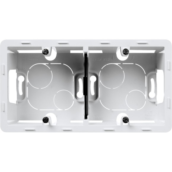 Коробка для накладного монтажа на 2 поста Legrand Inspiria 673990