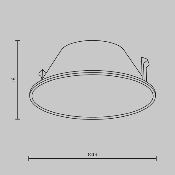 Декоративная рамка-отражатель Maytoni Wise Ring057-7-MG, вид снизу Декоративная рамка-отражатель Maytoni Wise Ring057-7-MG, вид снизу