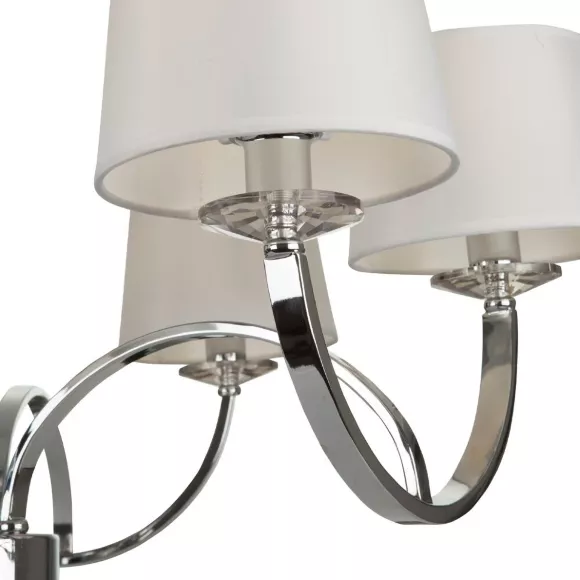 Потолочная люстра Freya Tina FR5034PL-06CH, Хром, Белый, Металл, крупный план