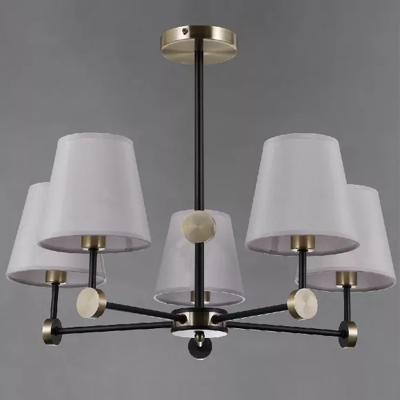 Люстра на штанге Illumico IL0394-5CSQ-24 BK AB CASTOR, Бронза, Серый, Металл Люстра на штанге Illumico IL0394-5CSQ-24 BK AB CASTOR, Бронза, Серый, Металл