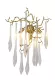 Бра Crystal Lux Reina REINA AP3 GOLD PEARL, Золото, Металл, Дизайнерский стиль, крупный план