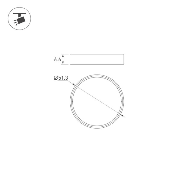 Светофильтр Arlight LGD-ARTIFACT-COLORFUL-FRAME-R55 (BK-RD) (Металл) 057134