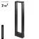 Садовый светильник Arlight Lgd-path-frame 021929(1), Черный, Прозрачный, Теплый белый